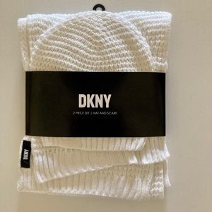 DKNY Hat and Scarf Set
